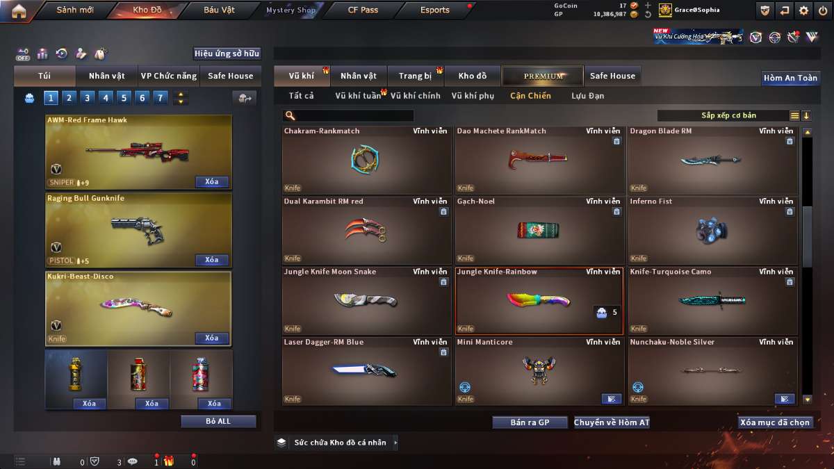 shop acc cf uy tin gia re